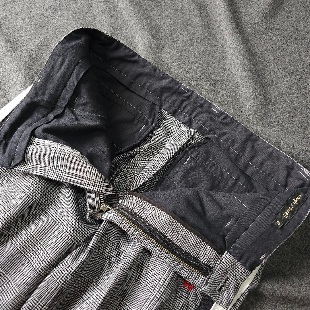 【ラフアンドスウェル】サイドライン×グレンチェック総柄 ゴルフパンツS