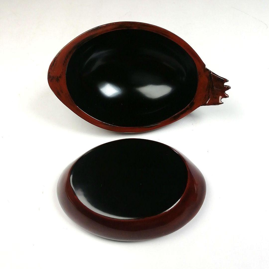 Ｗ１３　香合　『輪島乾漆造り　鶴香合　壱』『塗師　川岸充雅 造』　共箱　茶道具