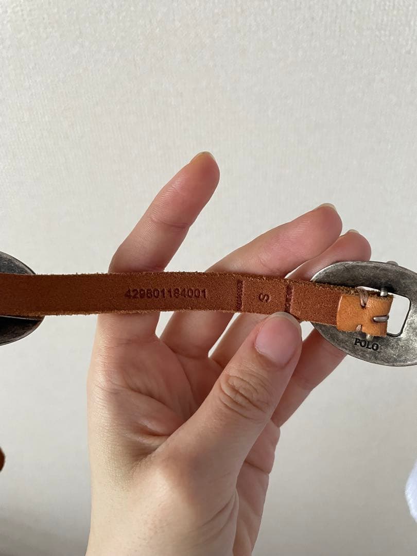 【しみ有】ポロラルフローレン コンチョベルト Sサイズ