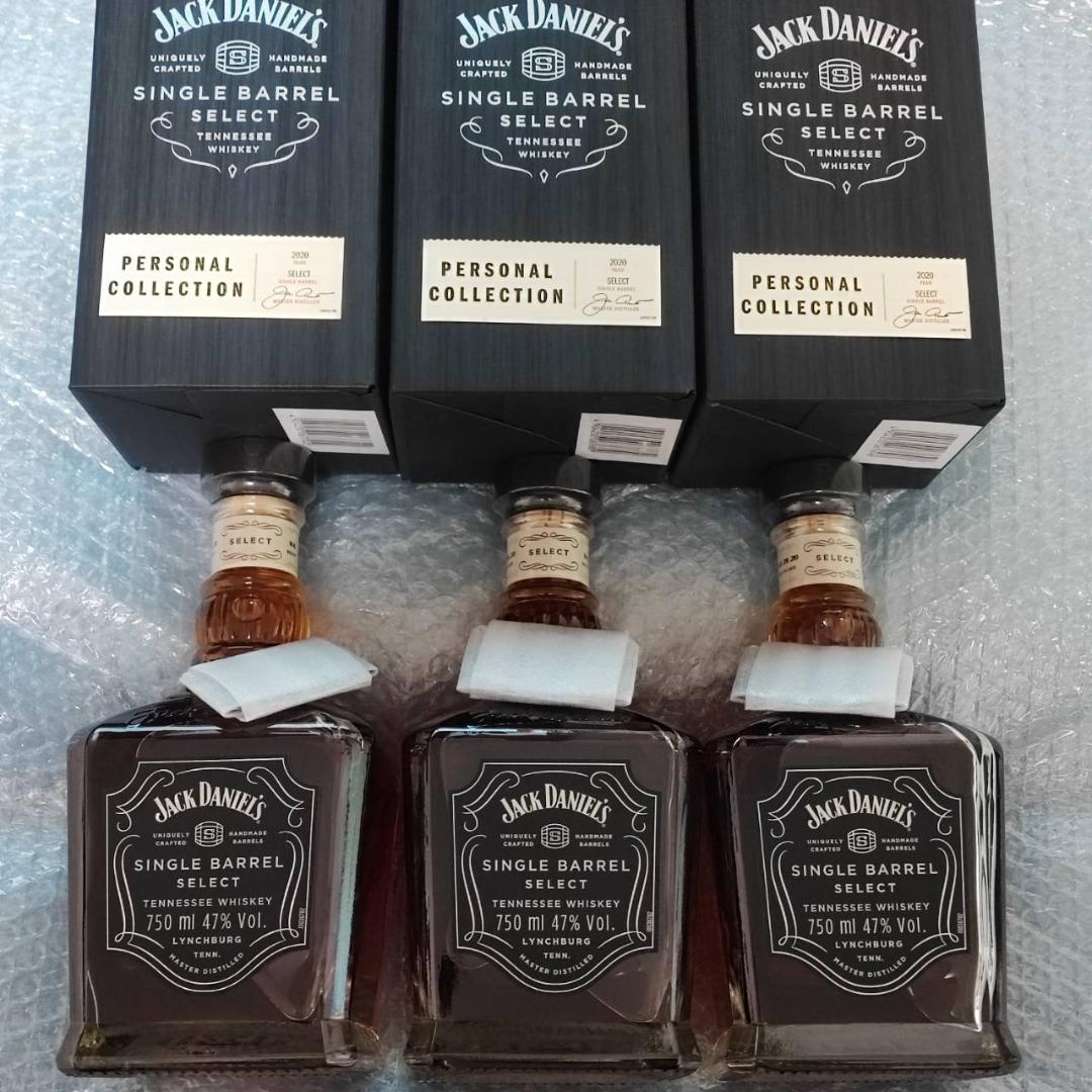 ジャックダニエル　シングルバレル　青山セレクト　3本セット　キャラメル　バター