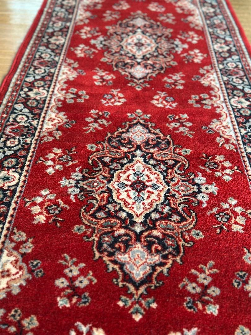 ベルギー製 100％ウール 機械織りラグ