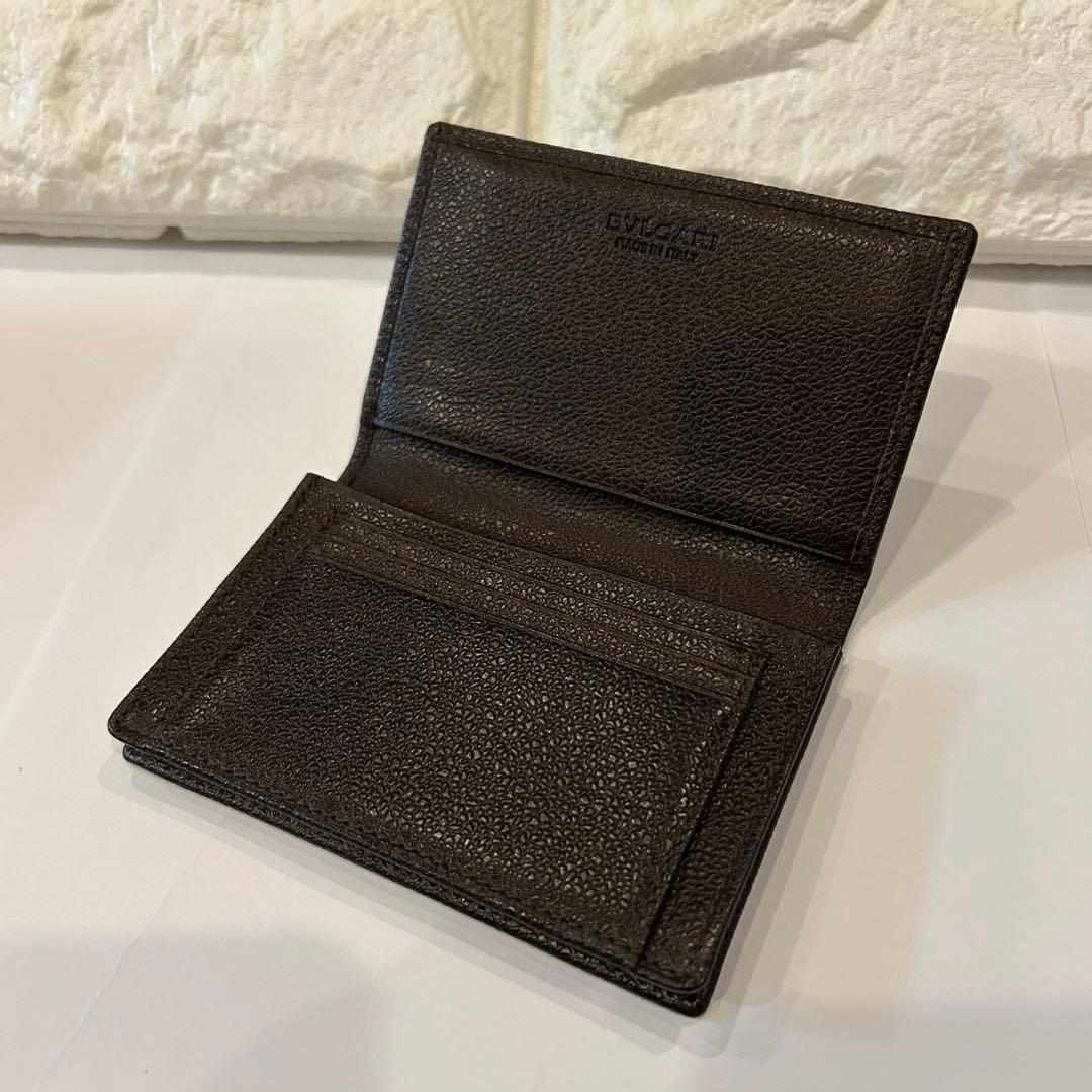 未使用⭐️ BVLGARI ブルガリ　ダークブラウン 名刺入れ　カード入れ