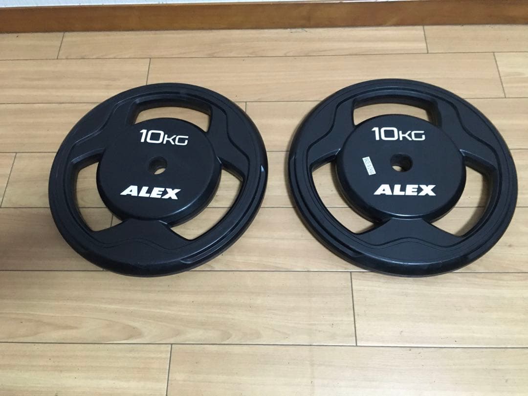 ALEX BPRラバープレート10kg × 2枚