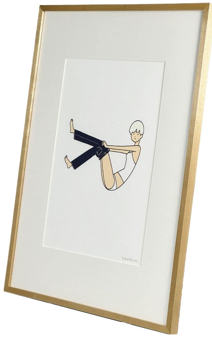 白根ゆたんぽ　 直筆サイン入りシルクスクリーン「EDWIN」