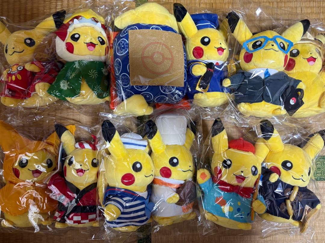 ポケモン ピカチュウ ぬいぐるみ マンスリーピカチュウ 12個 タグ付き