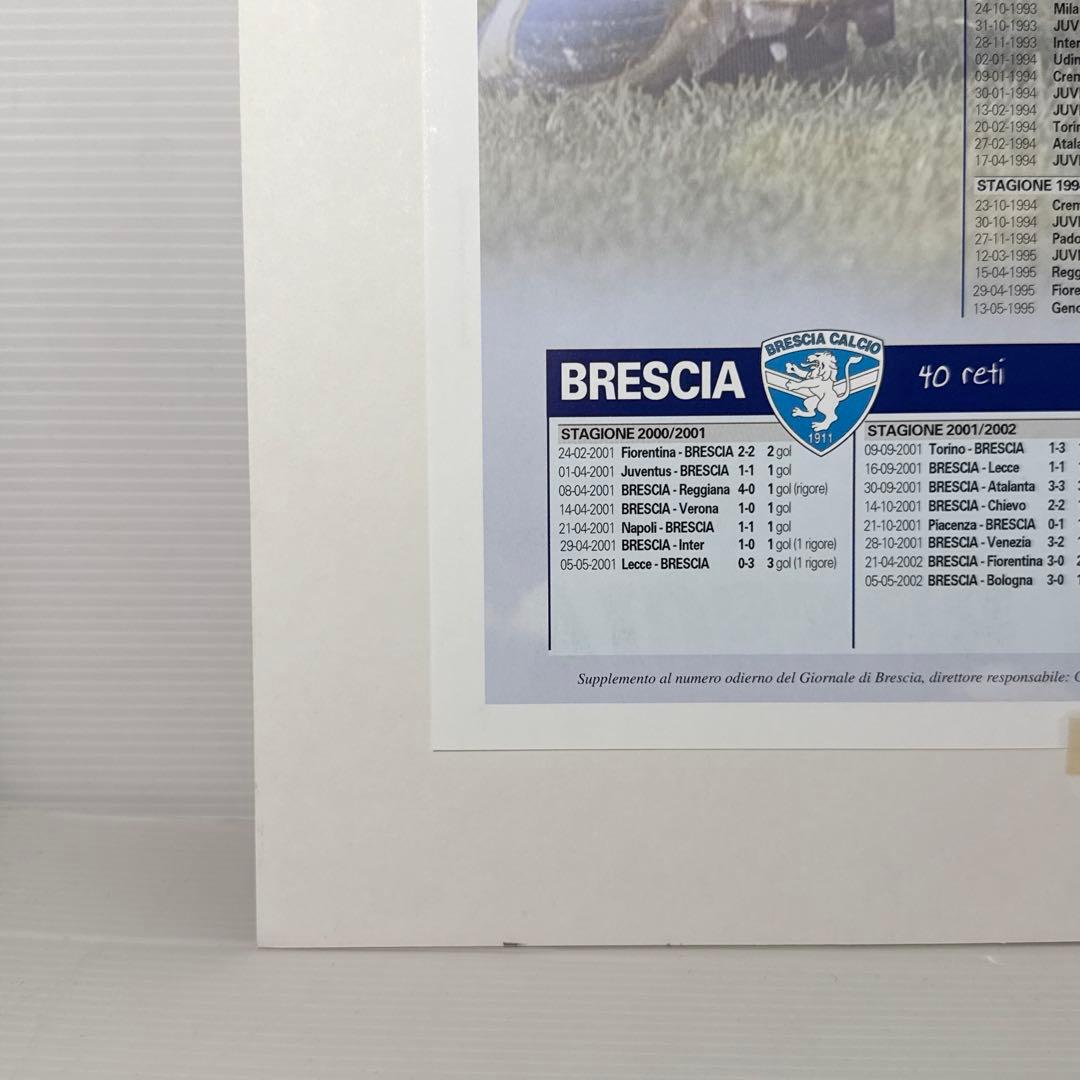 LCG証明書付！ 直筆サイン ロベルト・バッジョ ポスター サッカー 約A3