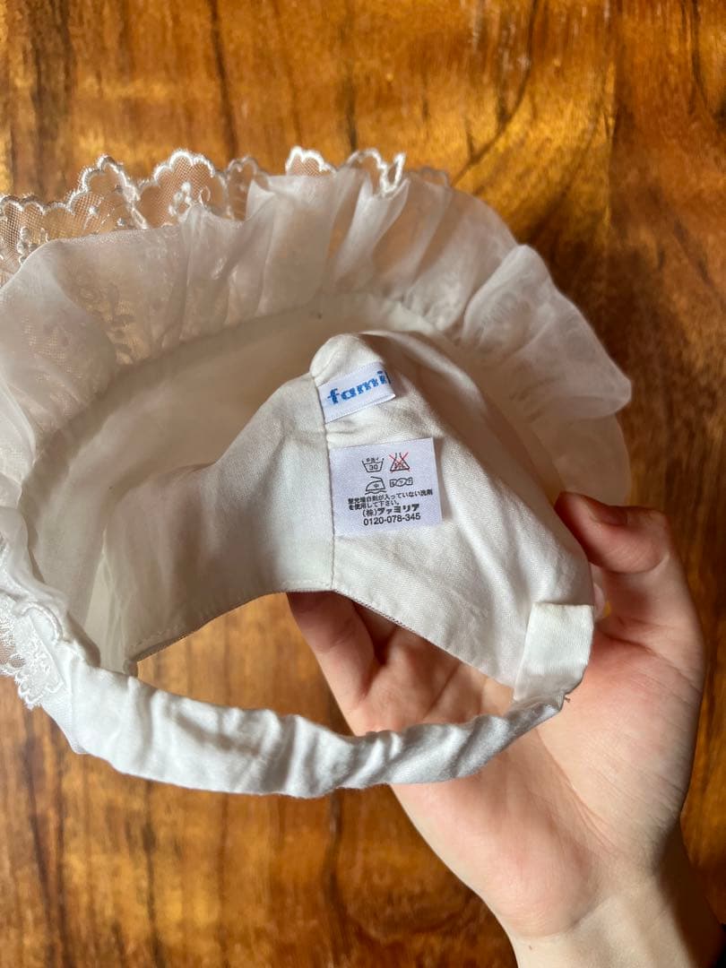 ベビードレス 帽子付き familiar ファミリア 退院着 お宮参り