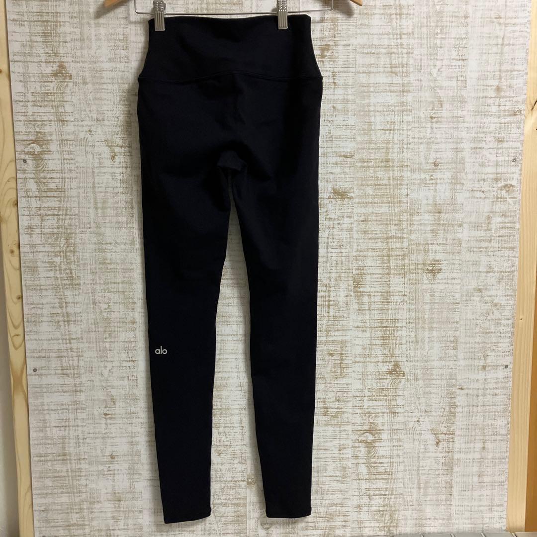 alo ハイウェスト　ヨガパンツ　s ブラック