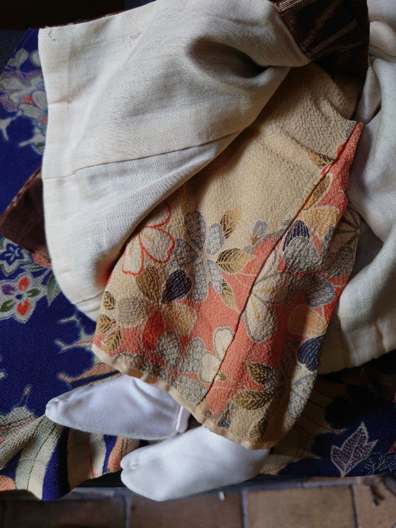 修復済（三代目東光様）市松人形　廣本乾随　大正期　福耳　長羽織　縮緬の長襦袢