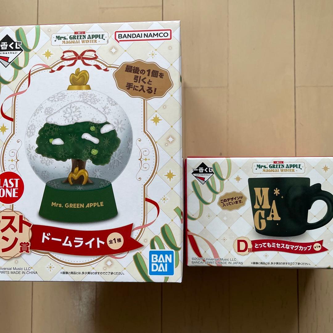１番くじMrs. GREEN APPLE ドームライト&マグカップ　ラストワン