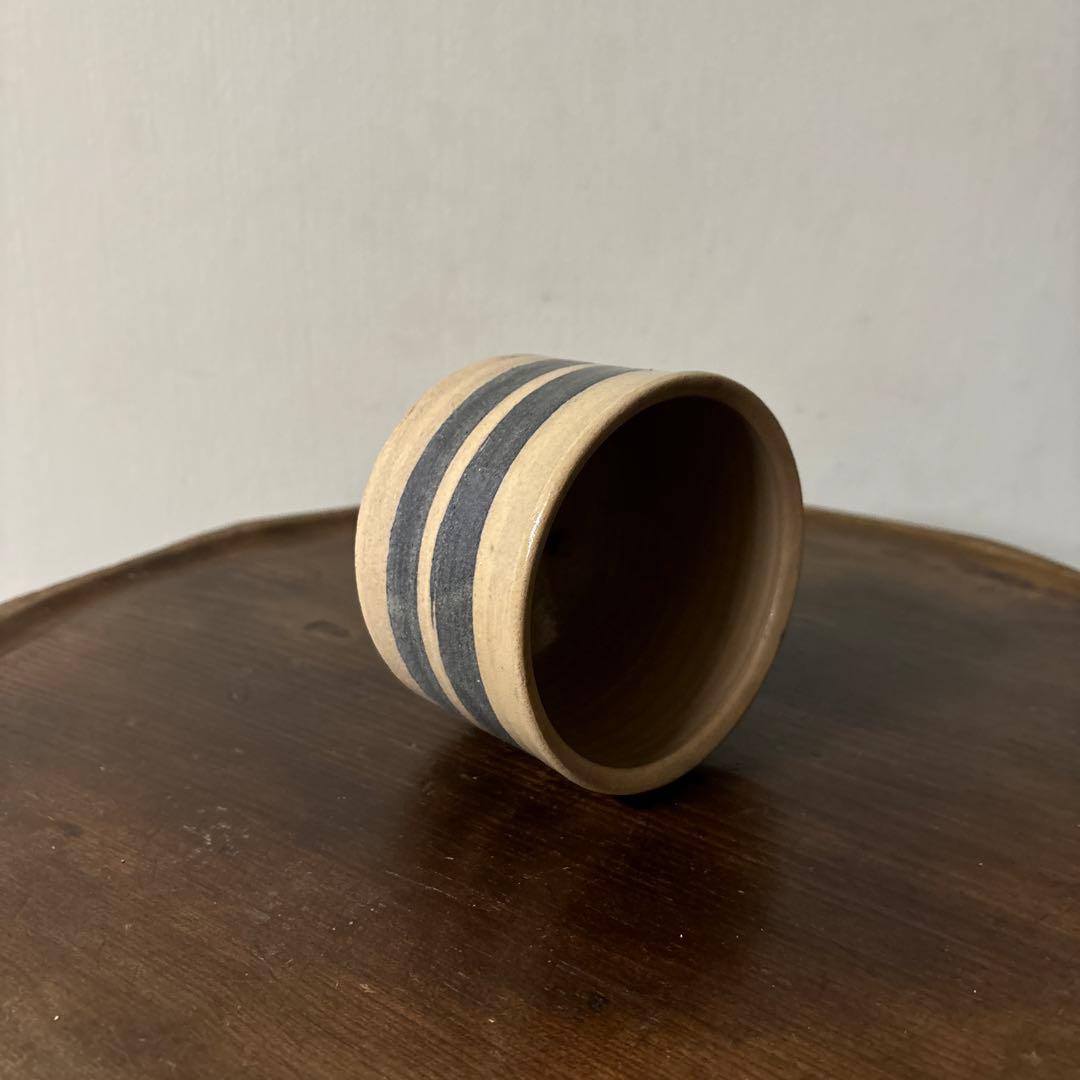 アンティーク輪線文　蓋物　古瀬戸　花器　古道具　骨董　検:白洲正子　秦秀雄　李朝