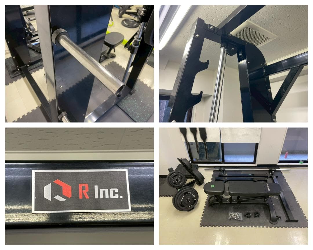 H8021☆美品☆R Inc.☆アールインク☆本格☆スミスマシン☆ベンチ付☆