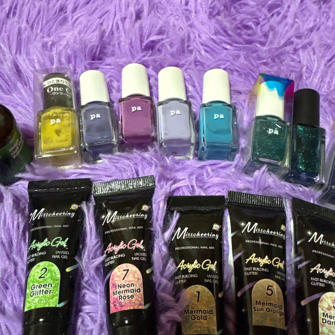 ジェルネイル マネキュア ネイル 大量 トップコート ベースコート リムーバー