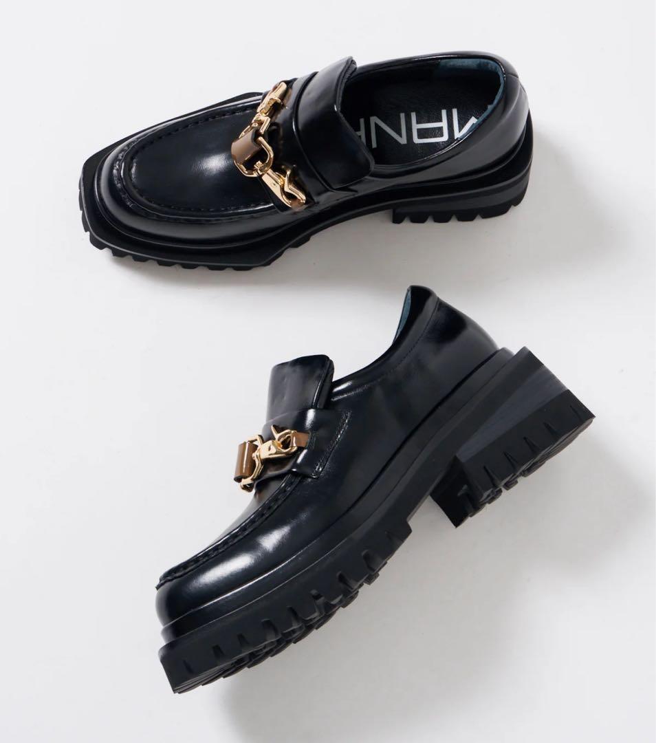 ⭐*ん様 MANAダブルフックローファー ブラック 38size 新品