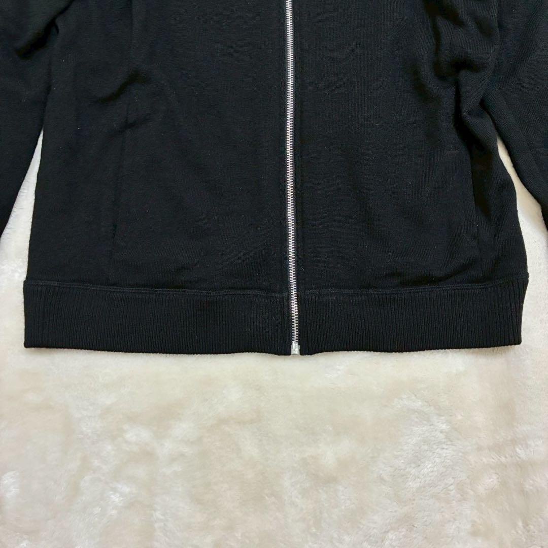 BURBERRY BLACK LABEL ドライバーズニット　ジャケット　黒　3