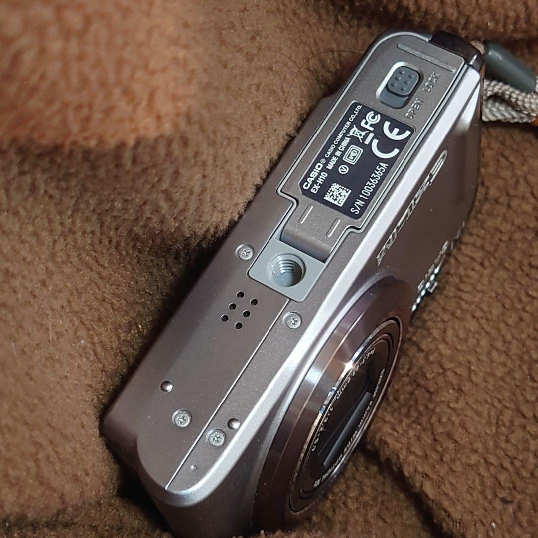 カシオ★ボディ美品動作品EX-H10シルバー★EXILIMデジカメ送料無料