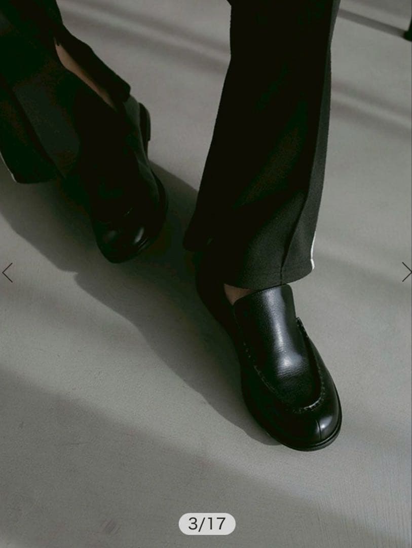 etretokyo エトレトウキョウ　オイルドレザーフラットローファー