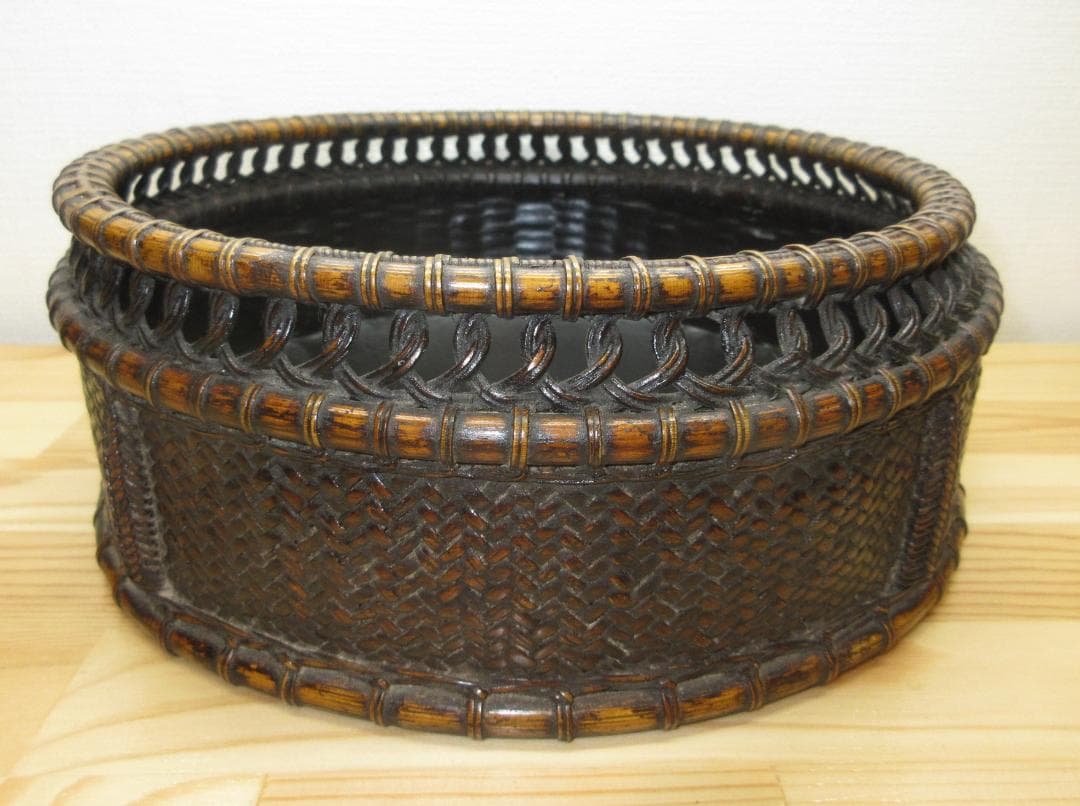 送料込【逢絢亭】茶道具 炭斗 京塗 唐物写 炉用 塗師 木村表恵 共箱入り