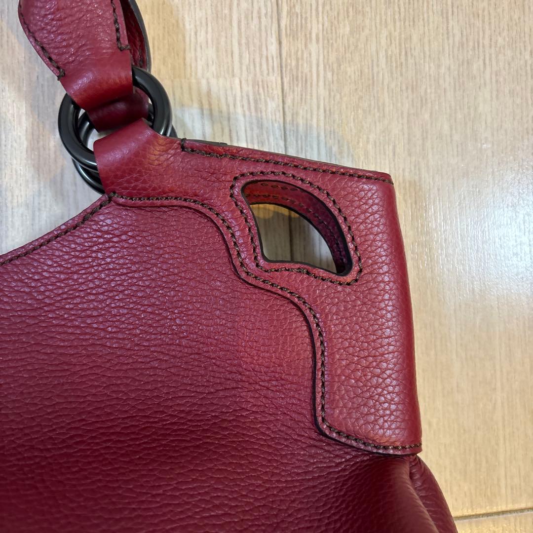 新品未使用　美品Cartier【カルティエ】マルチェロ　ハンドバッグ　赤ボルドー