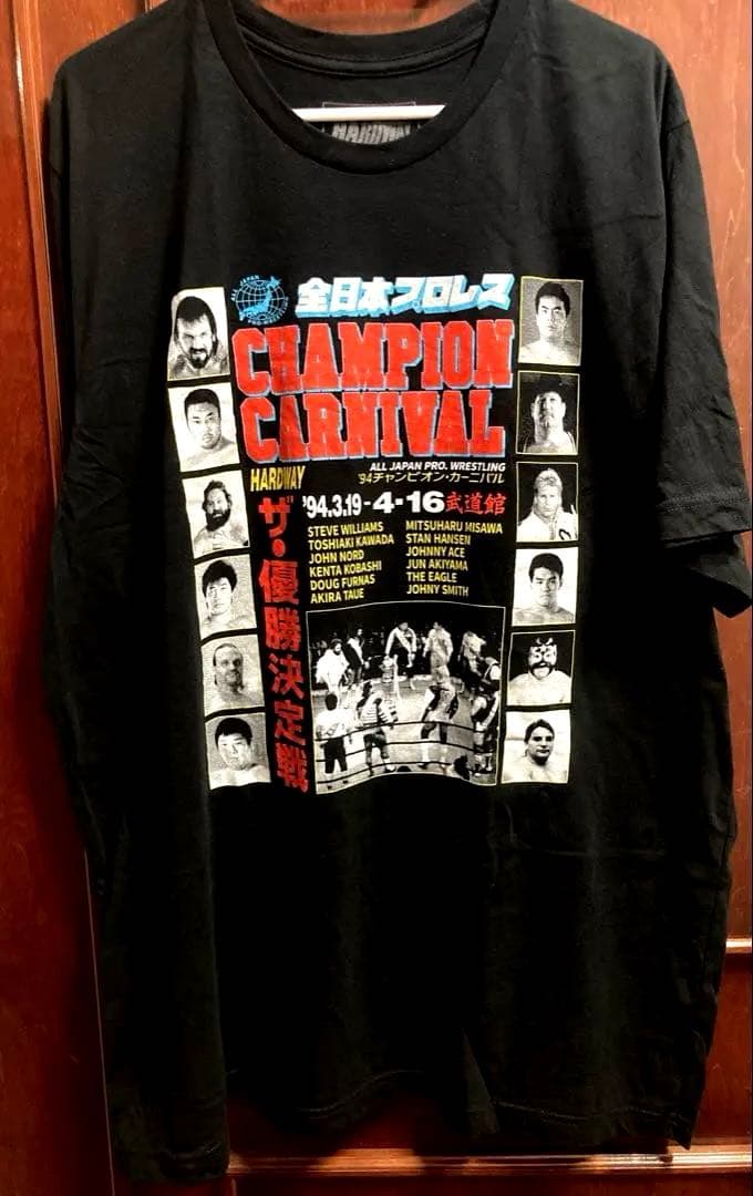 全日本プロレス チャンピオンカーニバル Tシャツ 2XL 三沢光晴 ハンセン