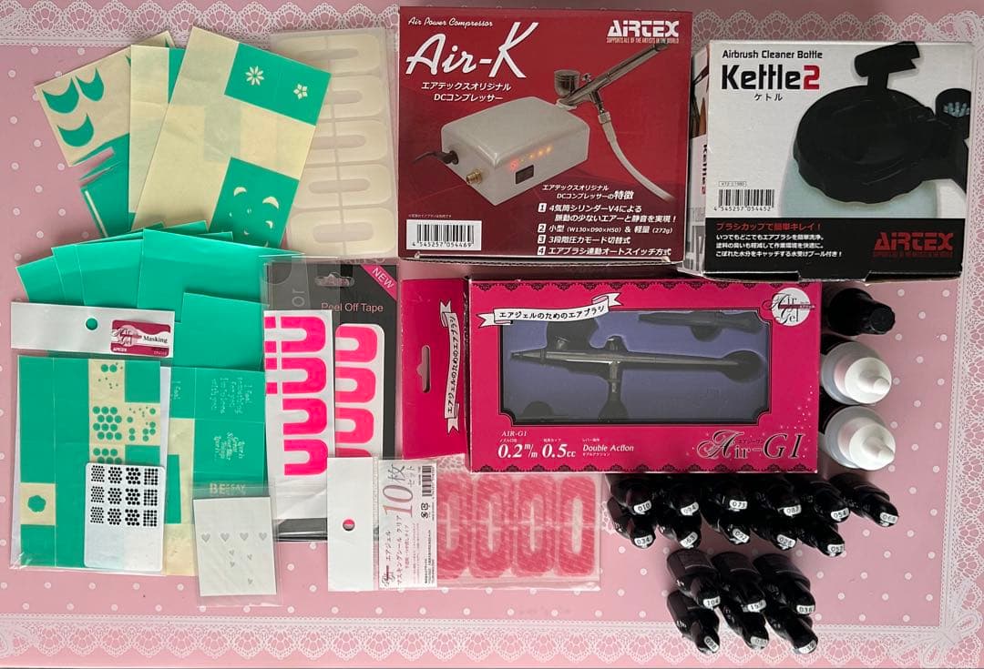 ネイルアート用品セット　エアジェル　ネイル　ネイルキット　エアジェルネイルキット