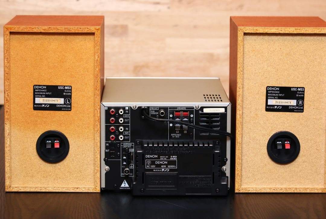 DENON　D-MS3　CD/MD/TUNER/USB　コンポ+スピーカー　美品