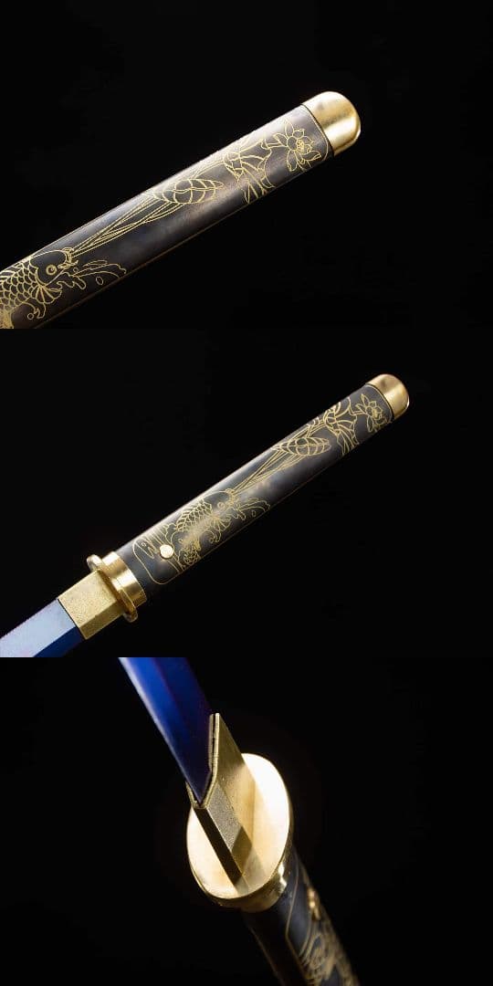 魚躍龍門唐刀 古兵器 武具　刀装具　日本刀　模造刀 居合刀