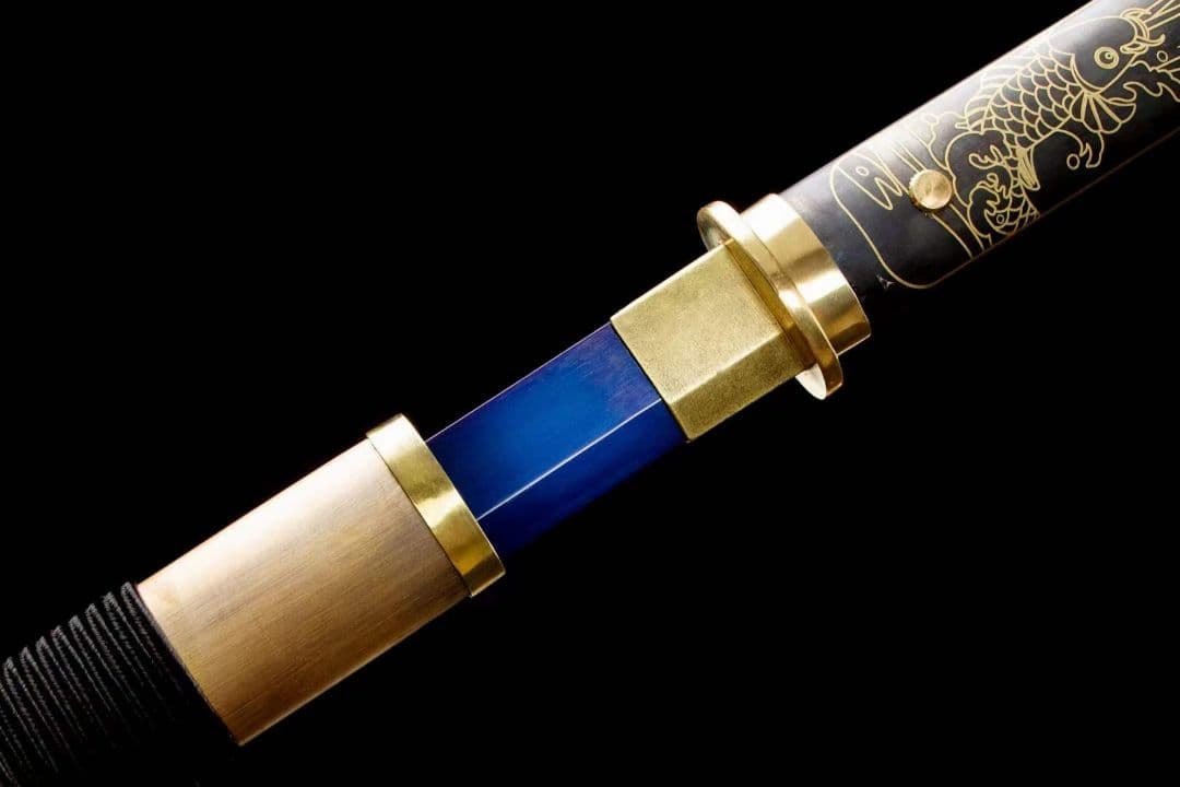 魚躍龍門唐刀 古兵器 武具　刀装具　日本刀　模造刀 居合刀