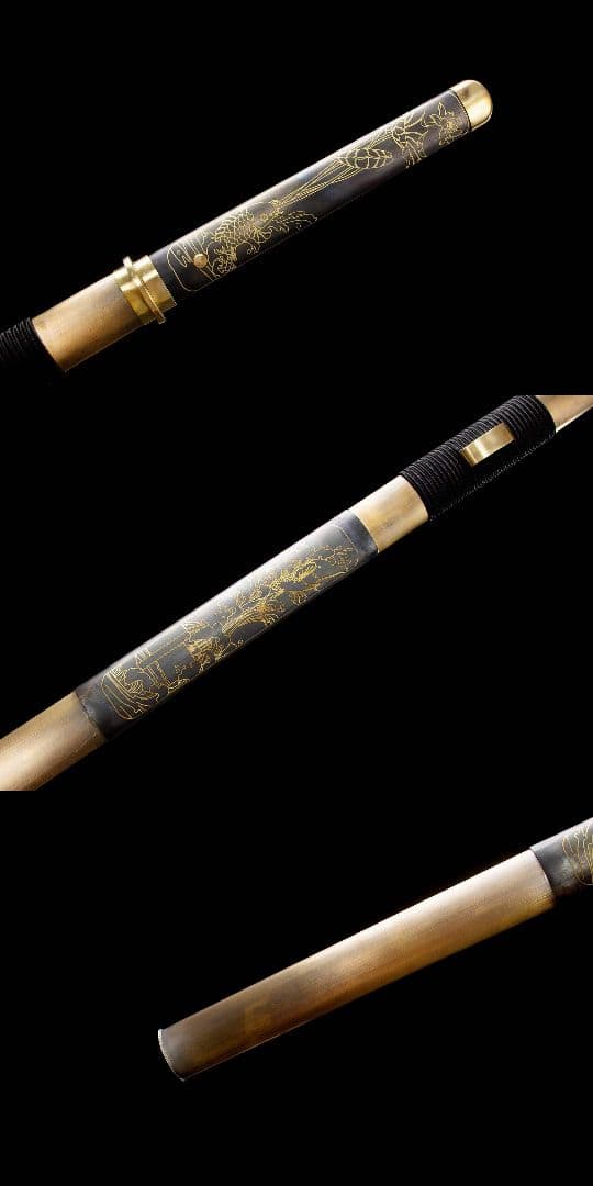 魚躍龍門唐刀 古兵器 武具　刀装具　日本刀　模造刀 居合刀