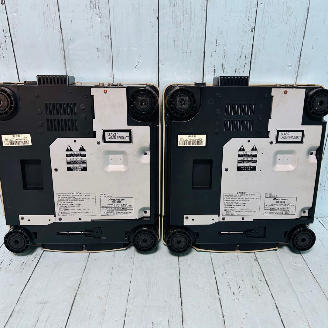 パイオニア　Pioneer CDJ-800MK2 2台セット CDデッキ　説明書