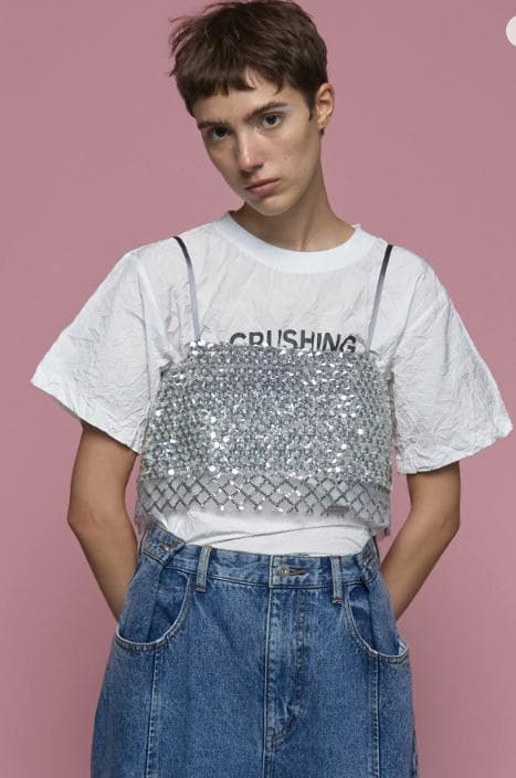 メゾンスペシャル Sparkling Layered Camisole