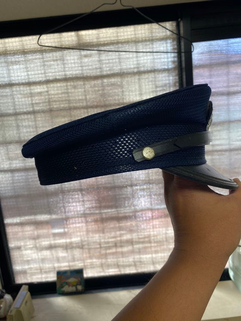 大阪の私鉄のネイビー メッシュキャップ