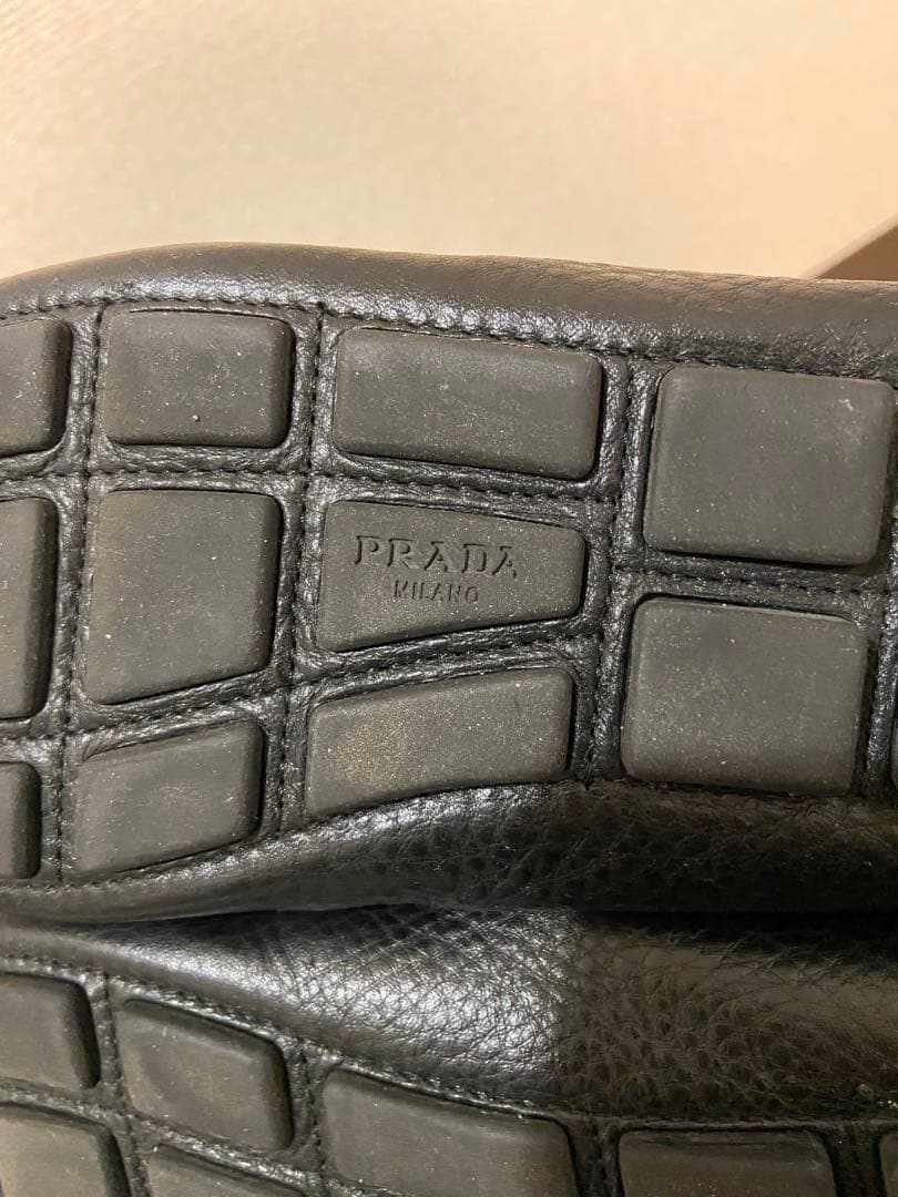 PRADA プラダ レザー ドライビングシューズ パンプス ブラック 37