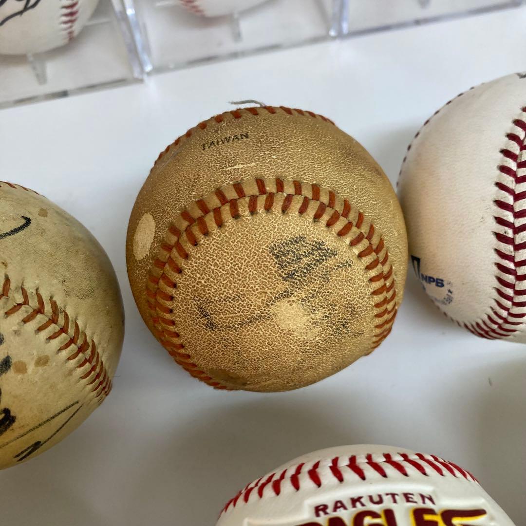 f680-e プロ野球　サインボール　楽天　巨人　西武　37個まとめて