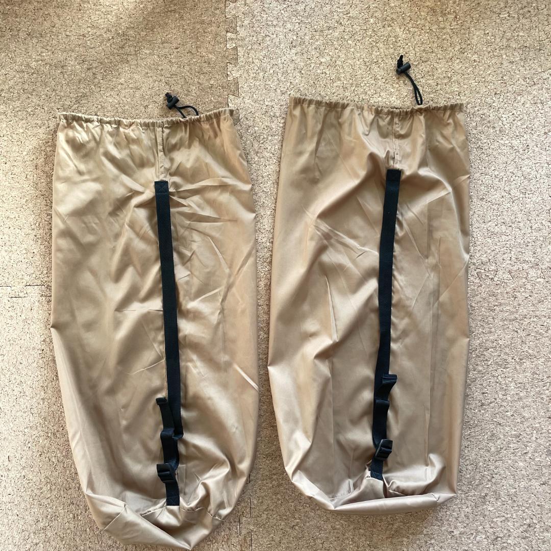 【1度使用のみ・2個セット】WAQ インフレータブルマット 厚さ8cm タン