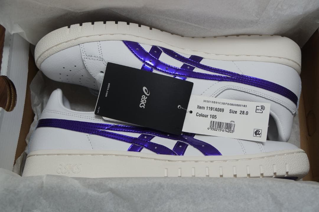 asics シューズ GEL PTG 28.0 ホワイト パープル