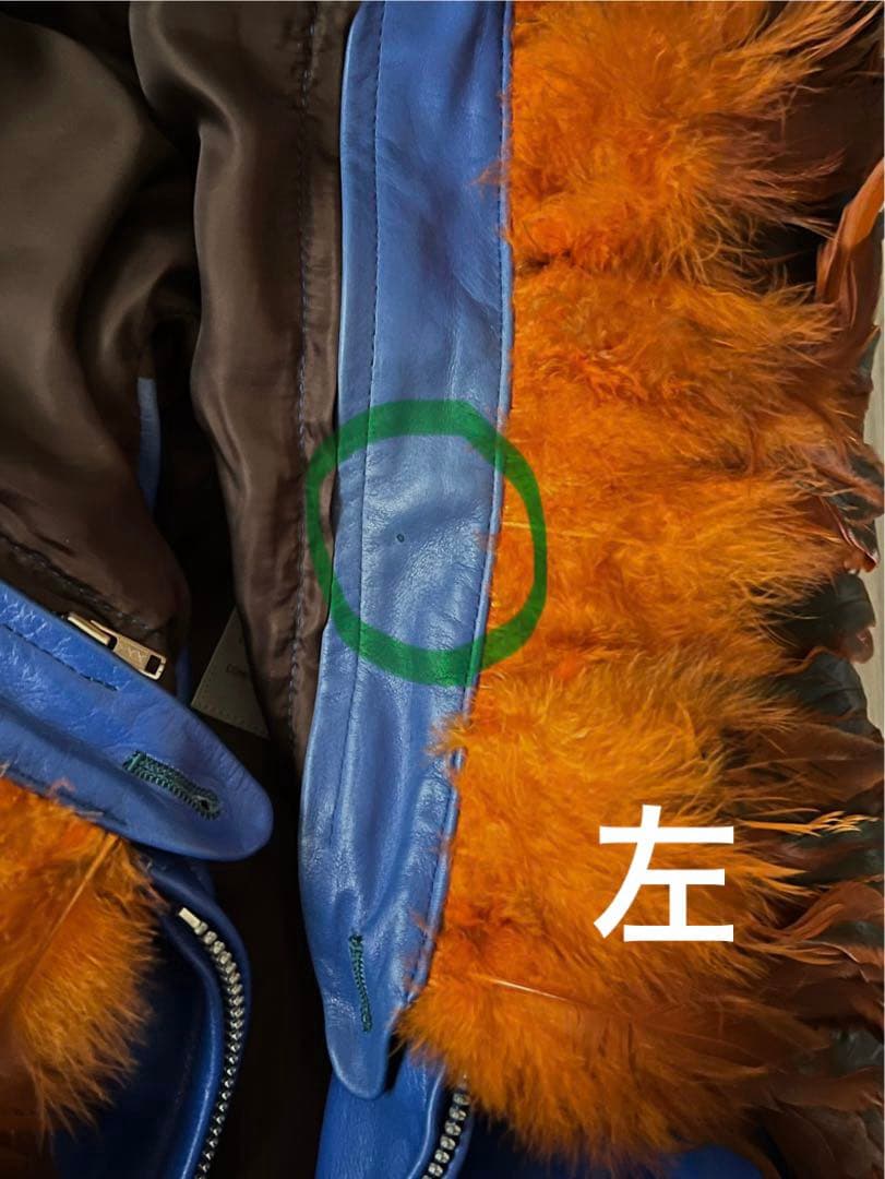 ヴィンテージ YohjiYamamoto希少新品未使用　レザーブルゾン羽付　M