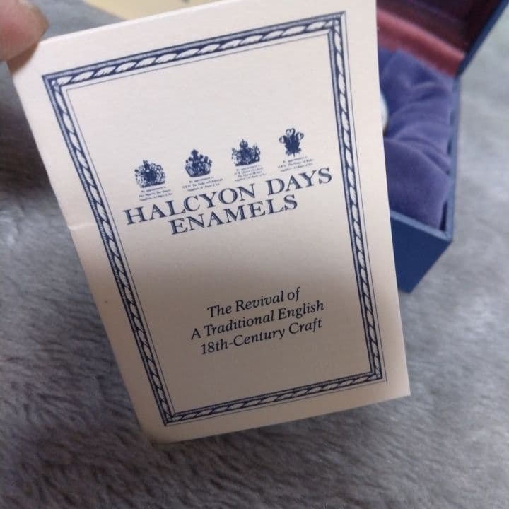 福美品【ハルシオン・デイズ・エナメル】英国 ●取説(日・英)両方有● 平和堂貿易