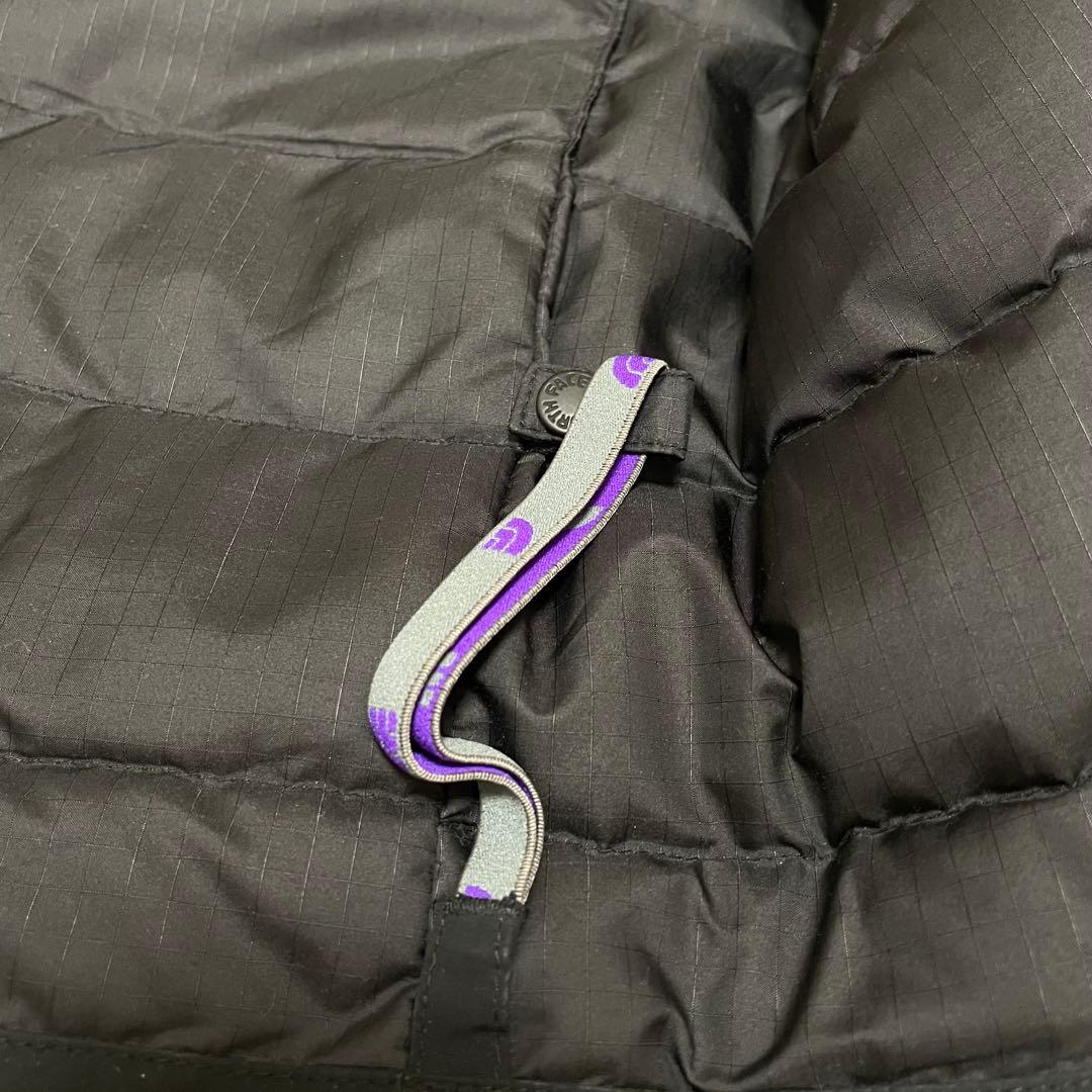 ノースフェイス パープルレーベル ダウンベスト　ブラック ライトダウン