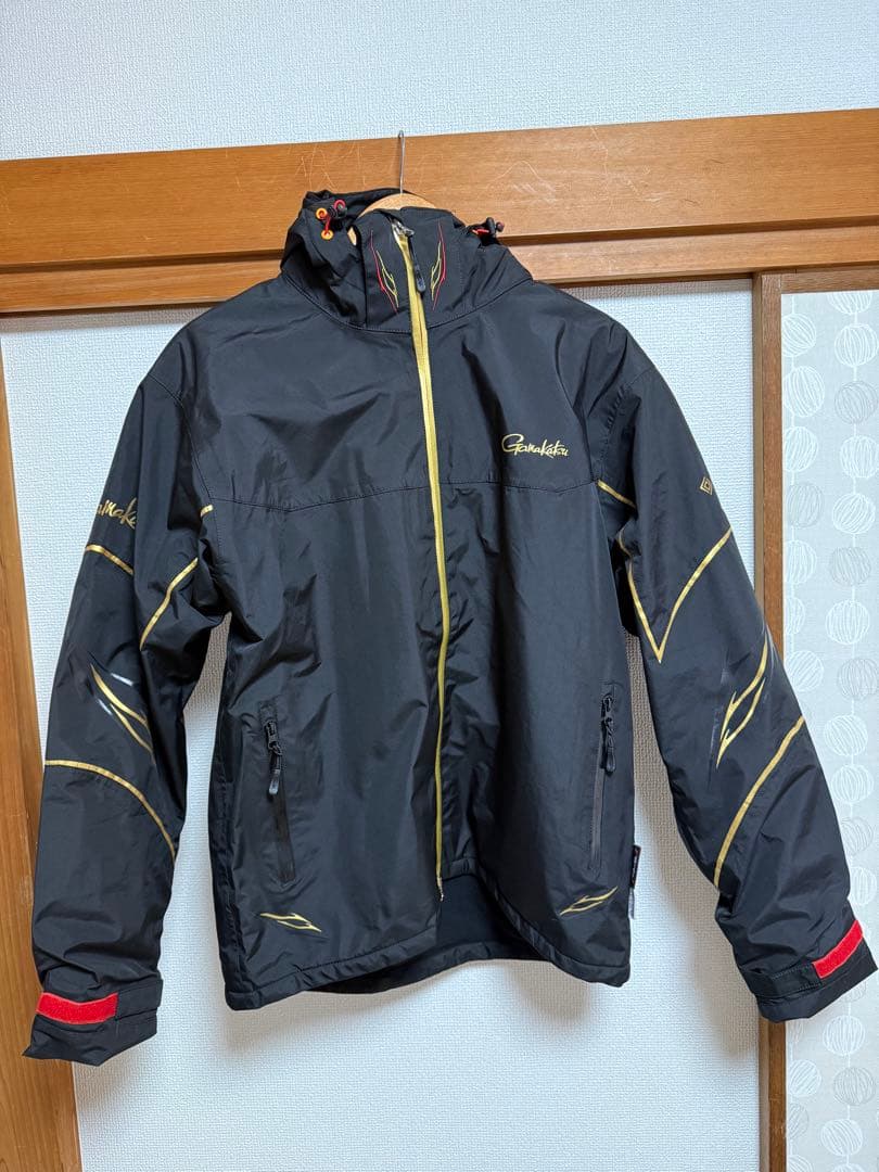 フィッシングスーツ(上下セット) 裏起毛春秋冬用Lサイズ 黒