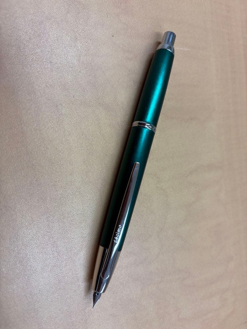 【ほぼ未使用】パイロット キャップレスデシモ 20カラーズ 細字グリーン