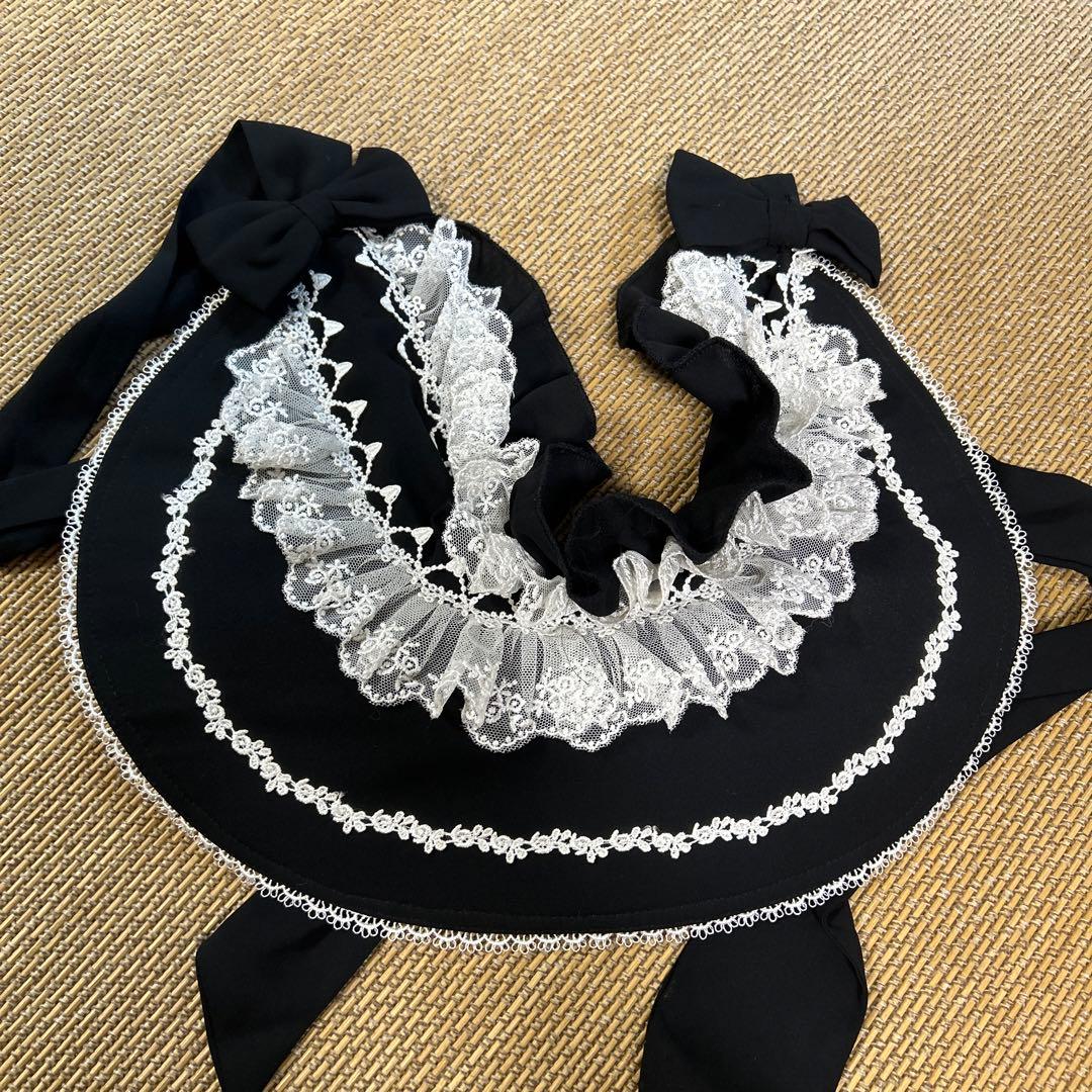  princess Alice猫柄黒白浴衣帯セット