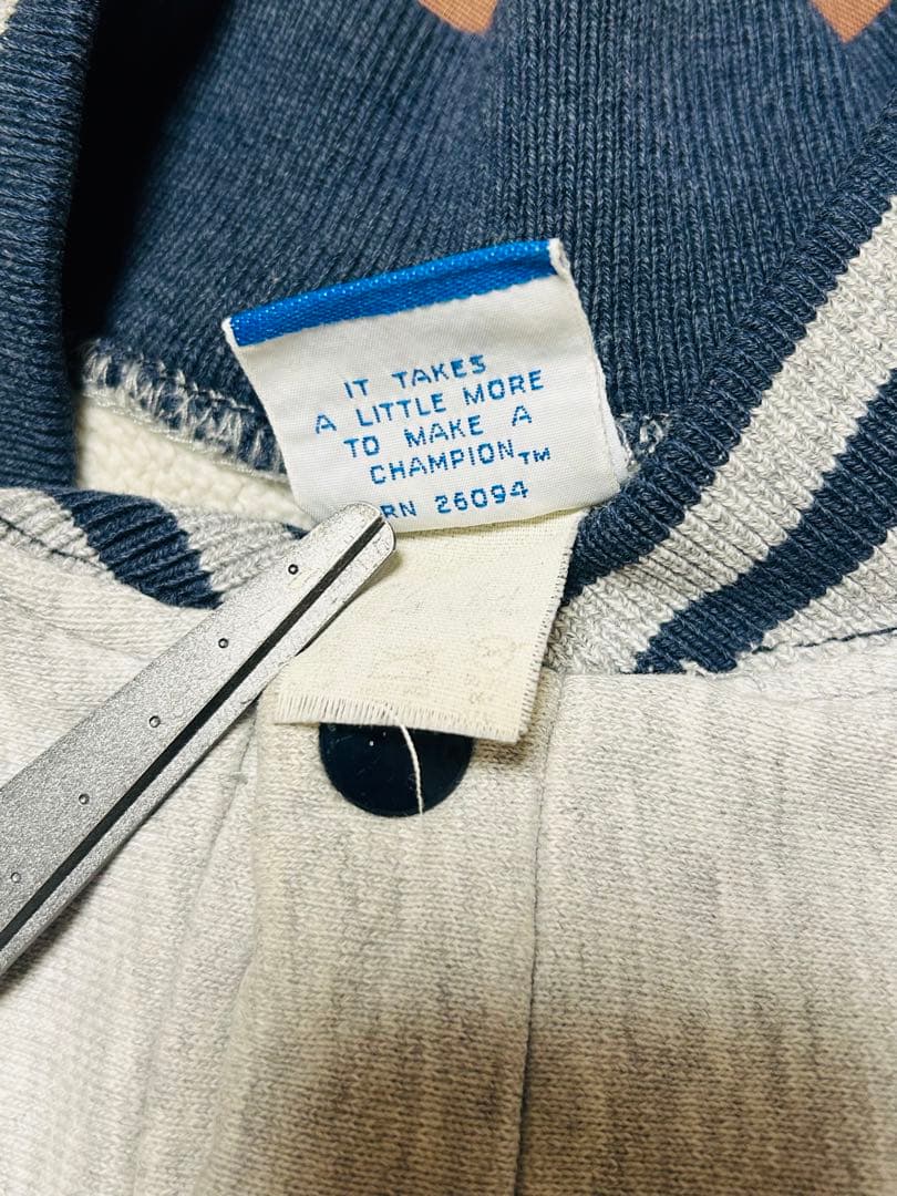 珍ピオン 90s USA製 チャンピオン リバースウィーブ スナップ ポケット