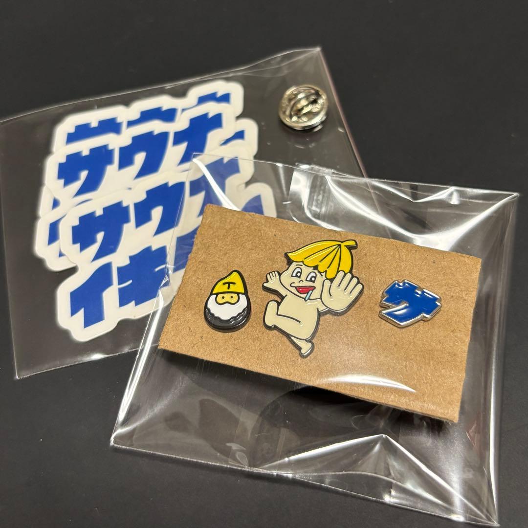 【 サウナ坊や・トントゥ・サ 】ピンズ3点とステッカー３枚／サウナイキタイ