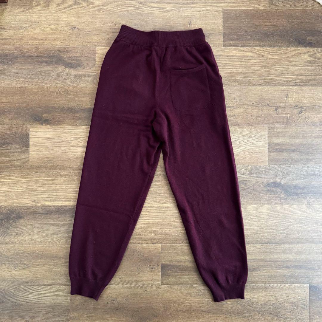 cash & barba モンゴリアンカシミヤセットアップ ボルドー