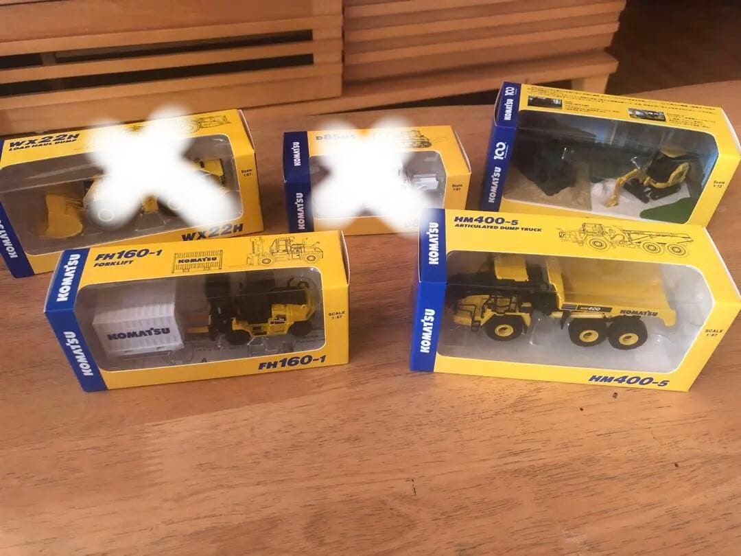 コマツ ミニカー 5点セット