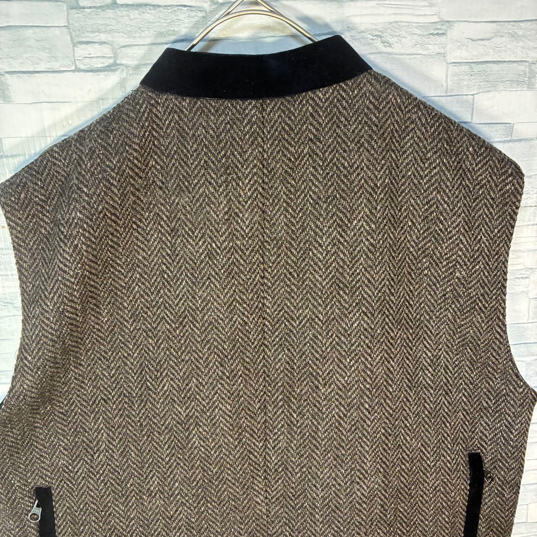 【ヴィンテージ】フラップベリーハンティングベストXL レザー多機能ポケット