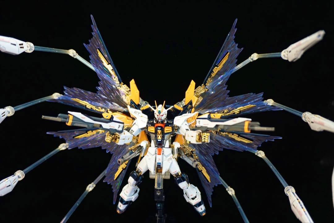 ※正月特価　全塗装RGストライクフリーダム　チタニウムフィニッシュ　ガンプラ