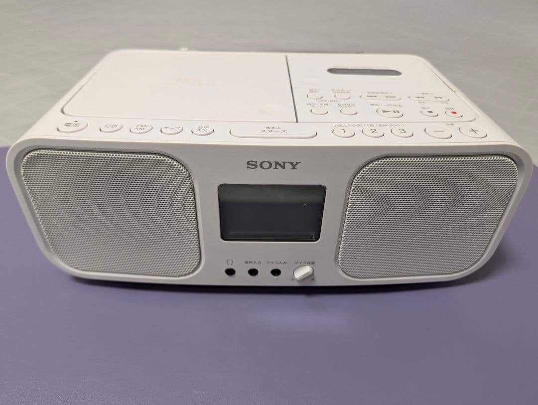 SONY CFD-S401 ホワイトラジカセ CD/FM/AM/カセット