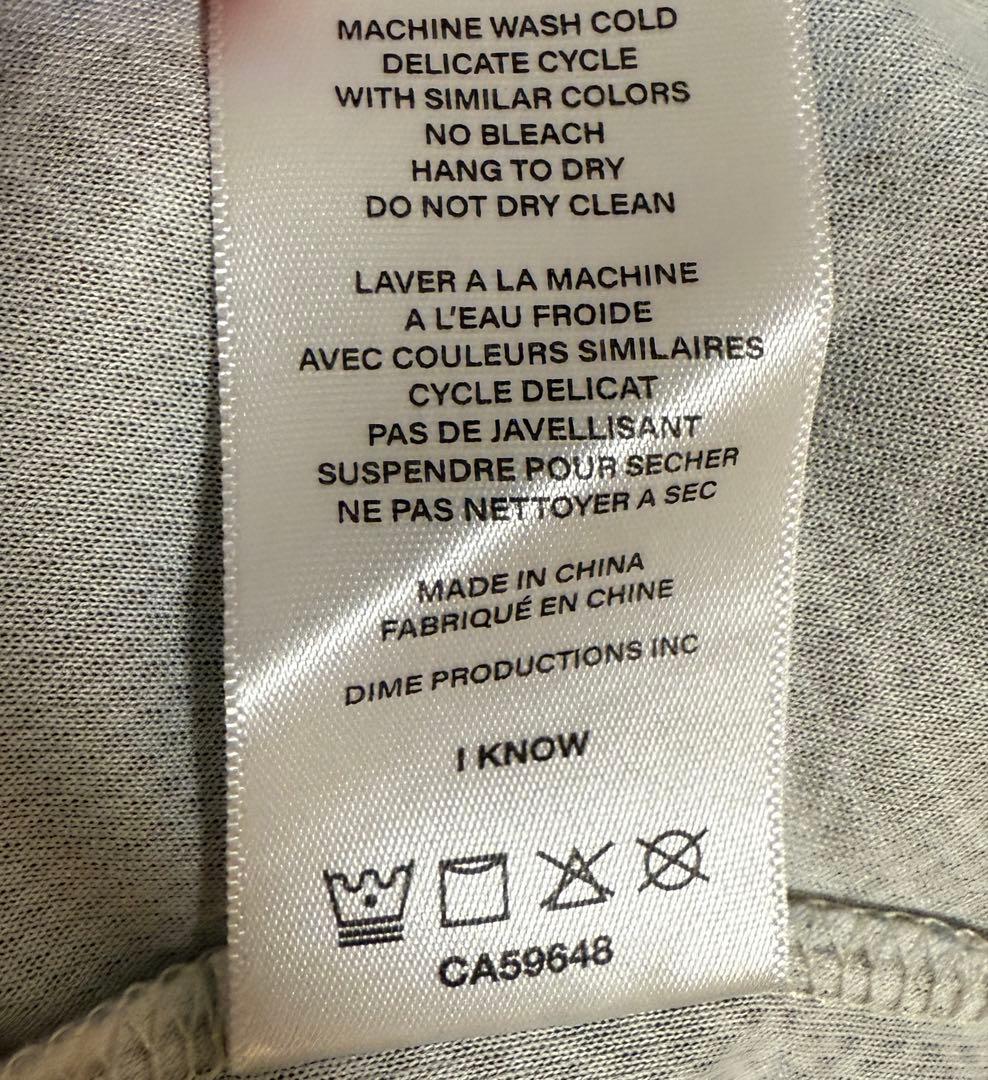 新品タグ付 Dime ダイム ゲームシャツ L Rust サッカーシャツ ロンt